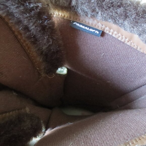 The North Face Shellista Lace Tall Winter Boots Faux Fur Top Brown & White 8 M - Picture 13 of 16